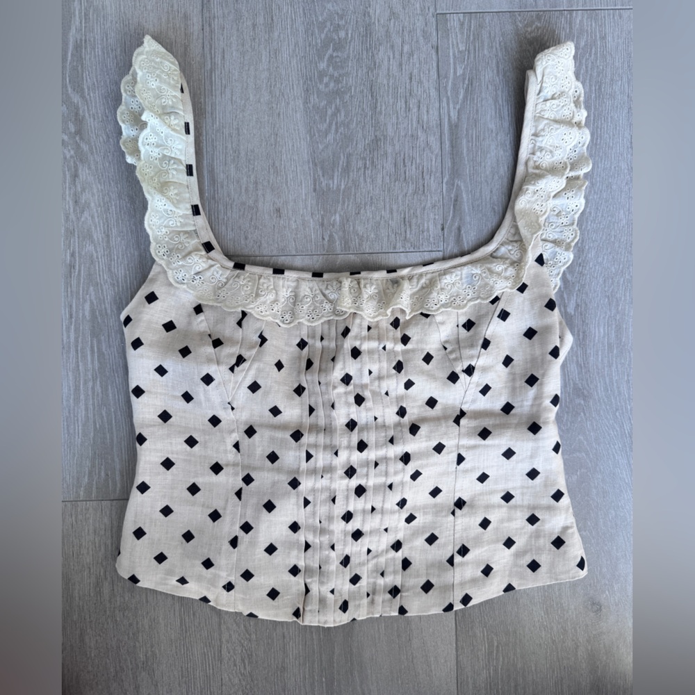 VRG GRL Cream Lace top